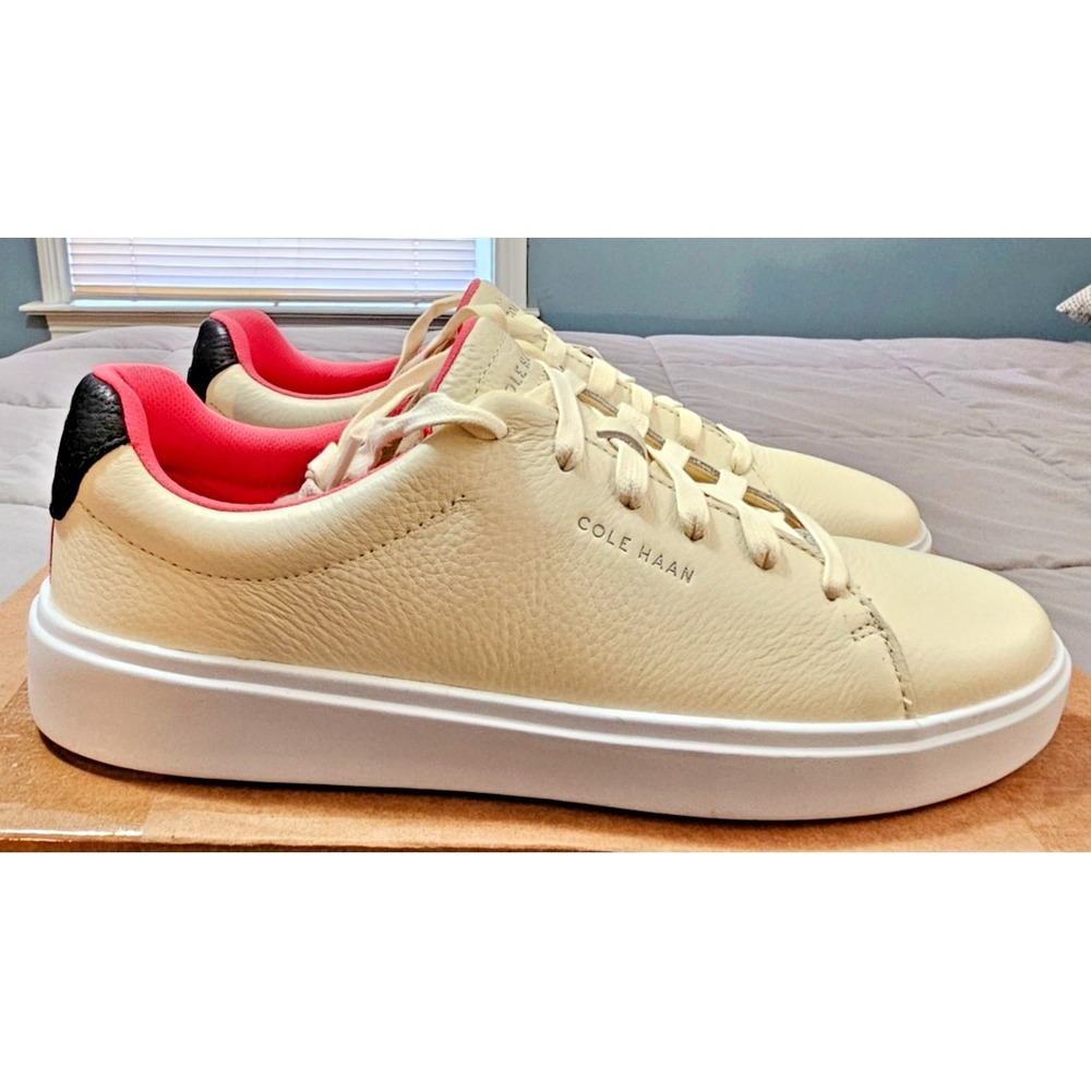 Cole Haan® (Women's 8.5 B) Grand Crosscourt™ Traveler Sneakers in Ivory/Magenta - Picture 4 of 8